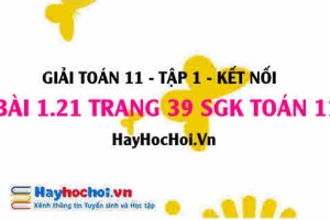 Giải bài 1.21 trang 39 Toán 11 tập 1 SGK Kết nối tri thức